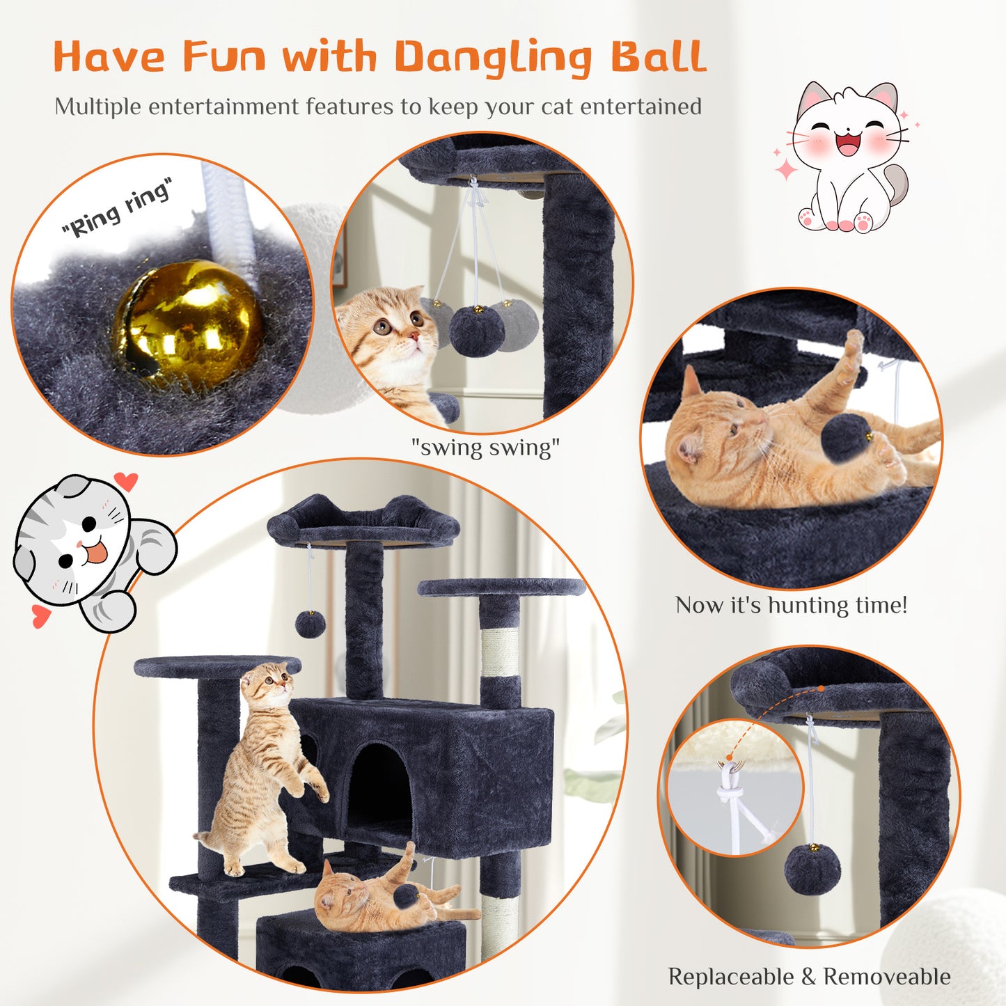 Skyspire Multiverse Citadel - Multi-Level Cat Climbing Frame