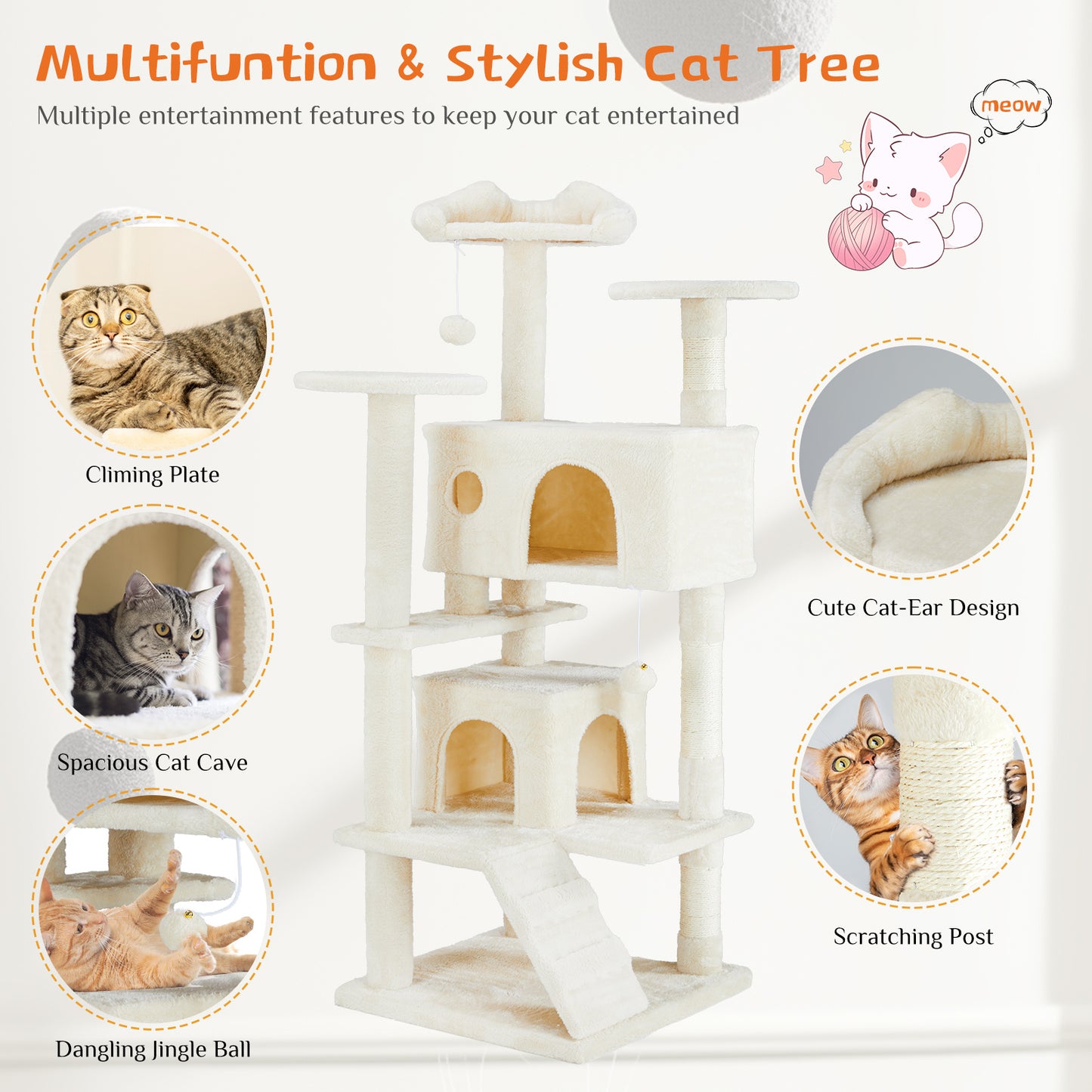 Skyspire Multiverse Citadel - Multi-Level Cat Climbing Frame